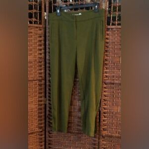 Betabrand Olive Green Straight Leg Pants